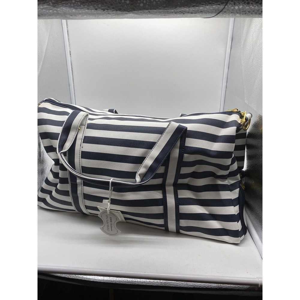 Kidman Travel Tote Bag Sailor Navy White Striped Handbag
